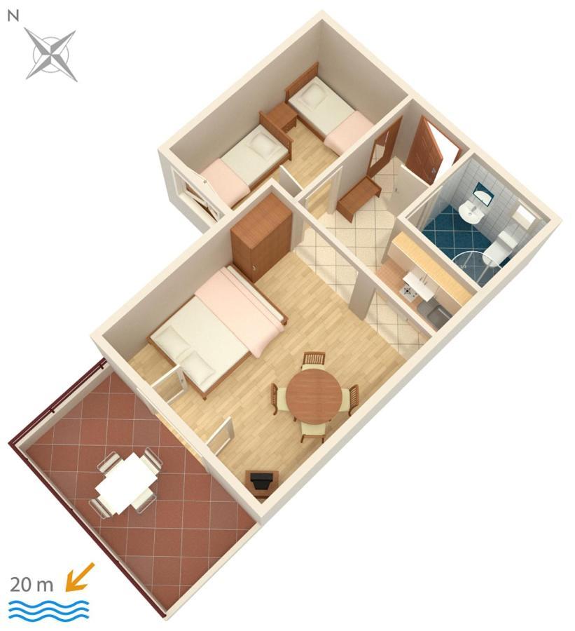 Apartments By The Sea Crikvenica - 2354 Ngoại thất bức ảnh